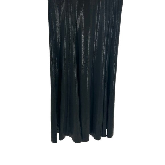 NWT Norma Kamali Long Sleeve Turtle Fishtail Coated Gown - Picture 5 of 8